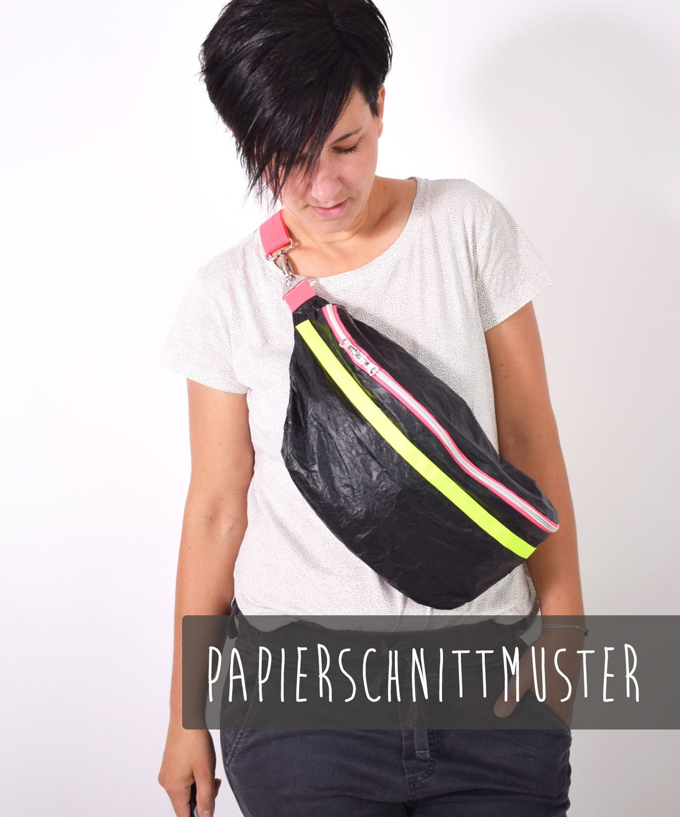 LENI PEPUNKT Gürteltasche Bauchladen Papierschnittmuster LENI PEPUNKT Gürteltasche Bauchladen Papierschnittmuster