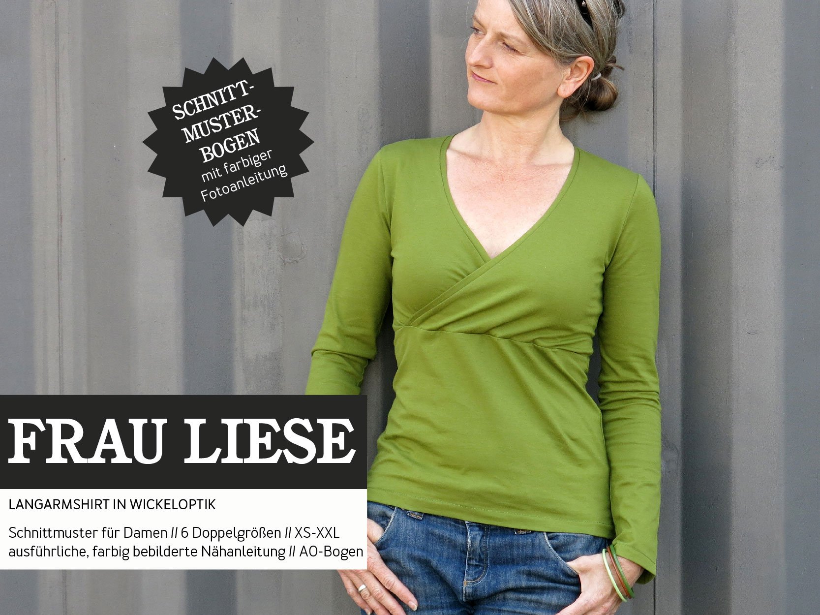 STUDIO SCHNITTREIF Frau Liese Shirt - Papierschnittmuster    STUDIO SCHNITTREIF Frau Liese Shirt - Papierschnittmuster