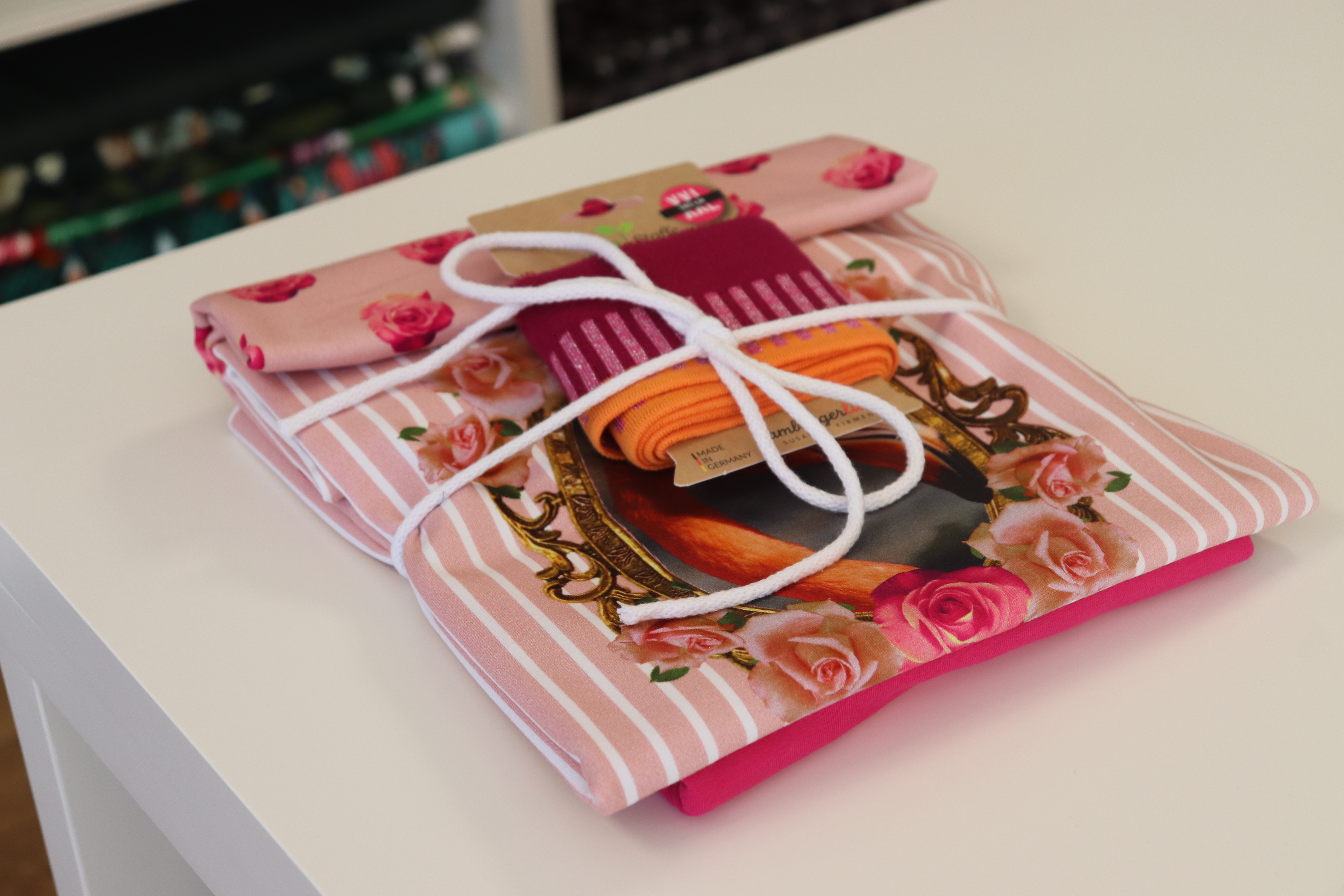Stoffpaket - Flamingo/Rose