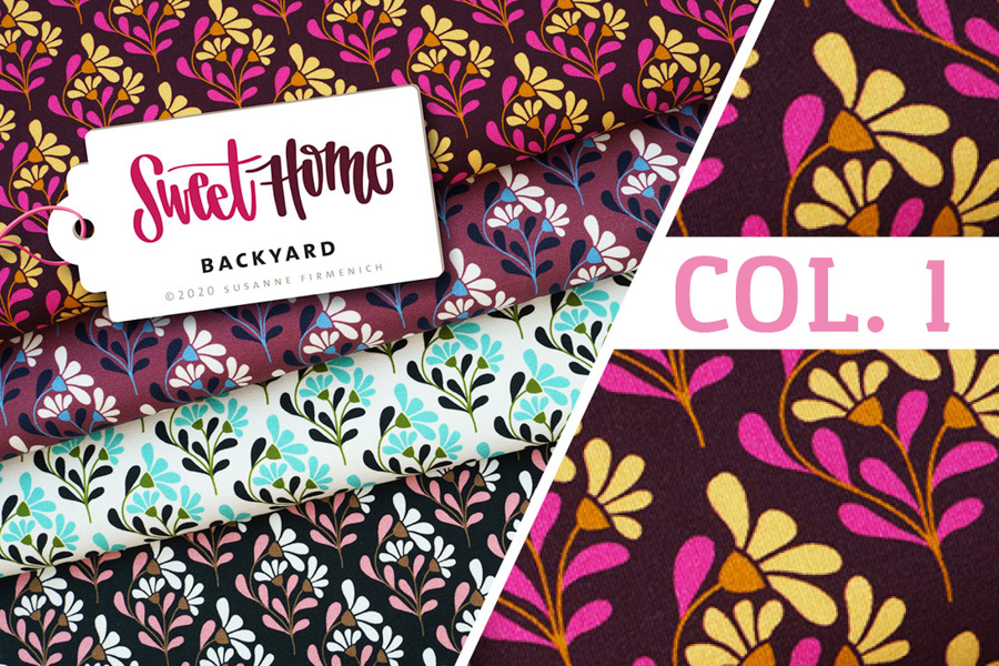 Bio-Jersey - SWEET HOME Backyard Col. 1 (bordeauxrot) - HAMBURGER LIEBE & ALBSTOFFE Bio-Jersey - SWEET HOME Backyard Col. 1 (bordeauxrot) - HAMBURGER LIEBE & ALBSTOFFE