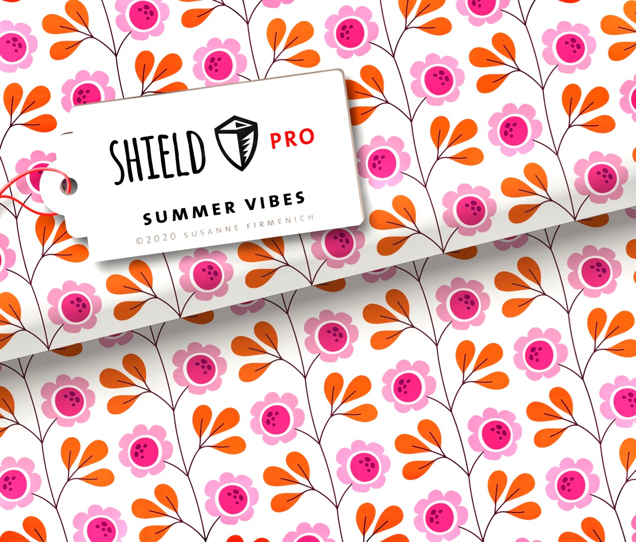 Jersey Shield Pro - Summer Vibes Weiß | Hamburger Liebe & Albstoffe Jersey Shield Pro - Summer Vibes Weiß | Hamburger Liebe & Albstoffe