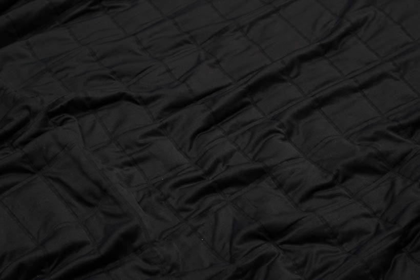 Stepp - Jackenstoff aus Stepp in schwarz von Hilco 