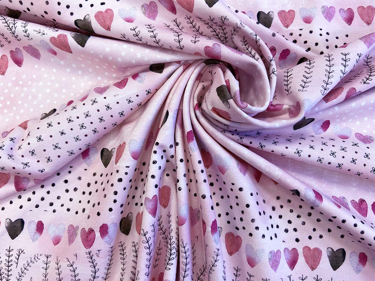 Jersey - "Hearts" in rosa | Hilco Jersey - "Hearts" in rosa | Hilco