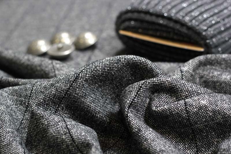 Mantelstoff - Tweed "Alessio" in schwarz-weiß | SWAFING Mantelstoff - Tweed "Alessio" in schwarz-weiß | SWAFING
