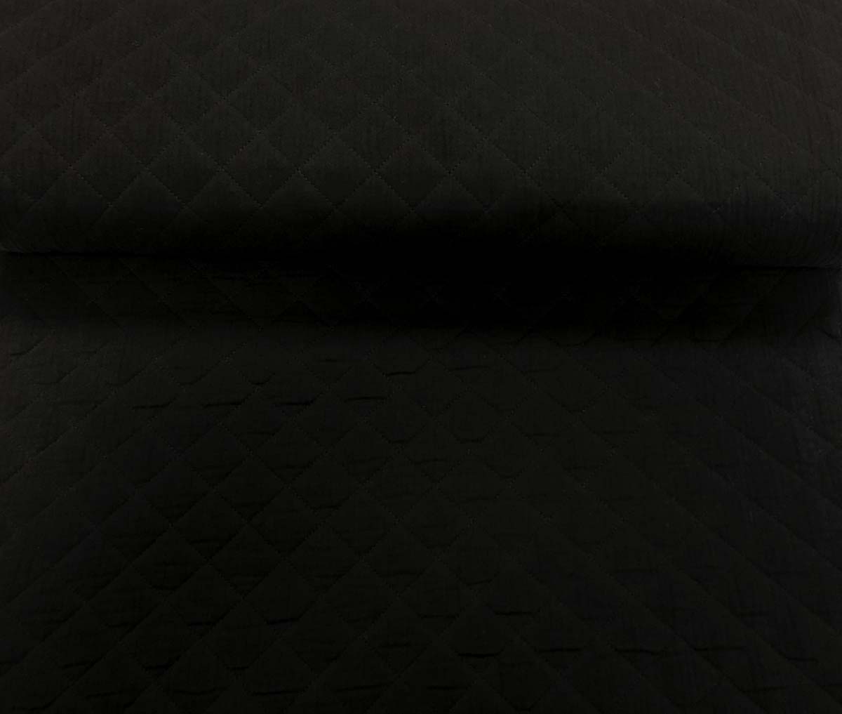 Baumwolle Double Gauze Steppstoff  in schwarz  | Hilco  Baumwolle Double Gauze Steppstoff  in schwarz  | Hilco