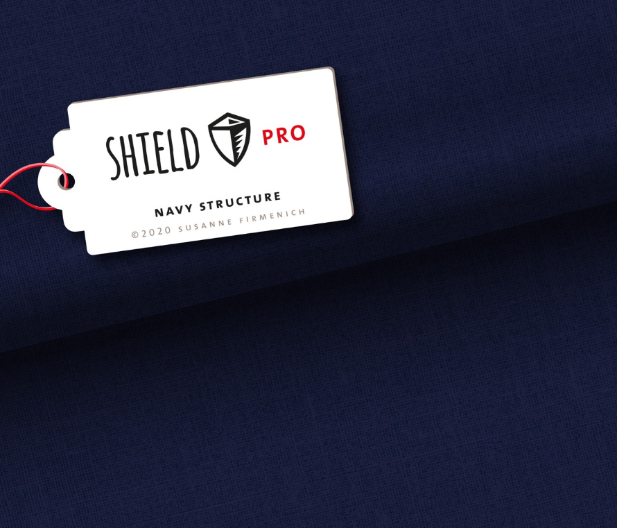 Jersey Shield Pro - Uni Structure in navy - Hamburger Liebe & Albstoffe Jersey Shield Pro - Uni Structure in navy - Hamburger Liebe & Albstoffe