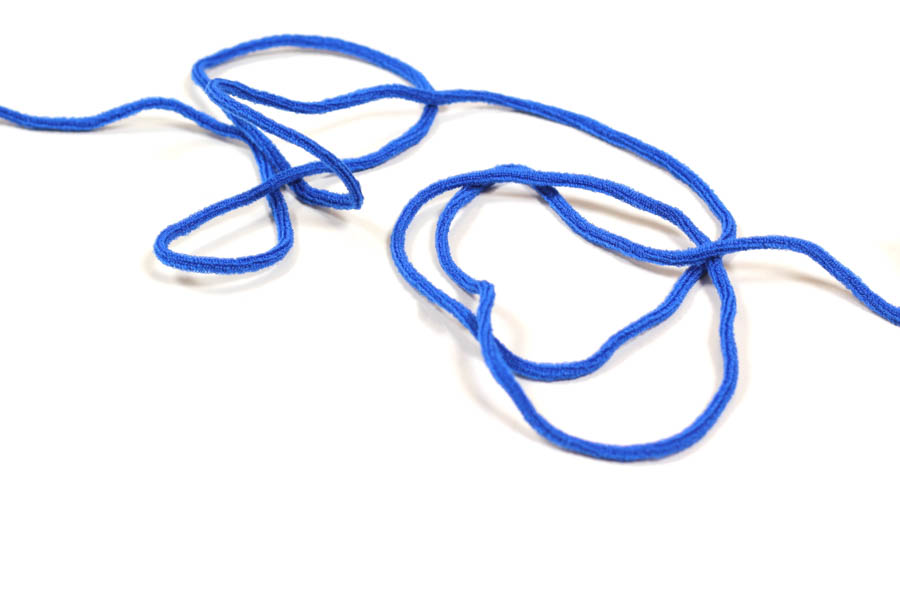 Gummiband, Rundgummi 3 mm in blau Gummiband, Rundgummi 3 mm in blau