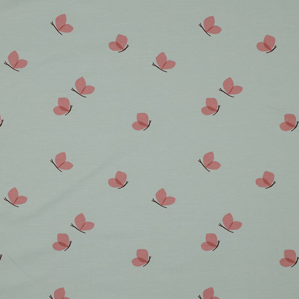 Jersey „Schmetterlinge“ in Hellmint