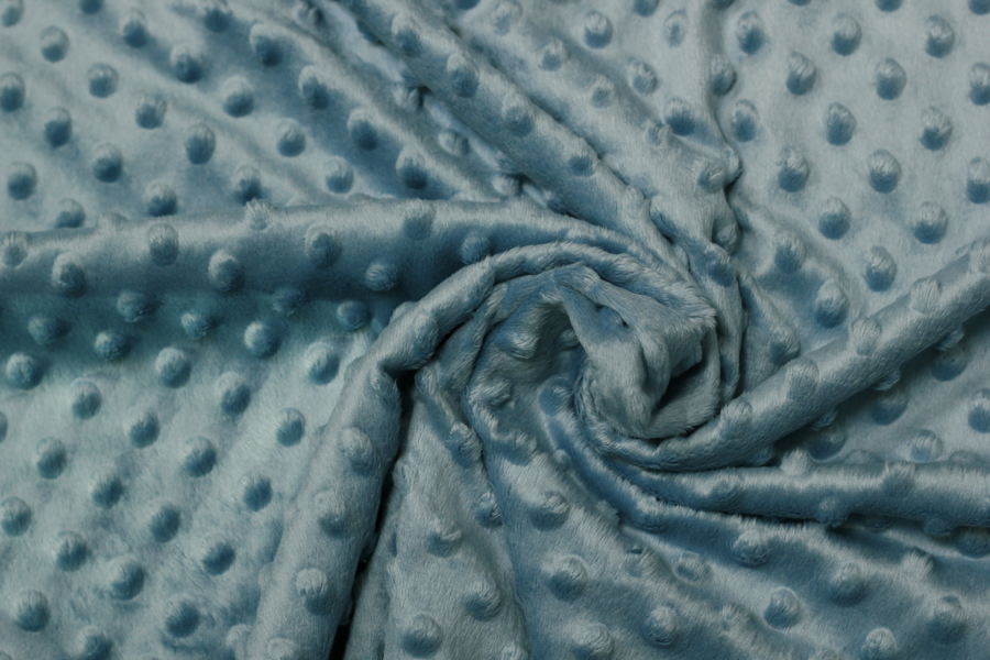 Fleece - hellblau mit Struktur Fleece - hellblauer Stoff mit Struktur