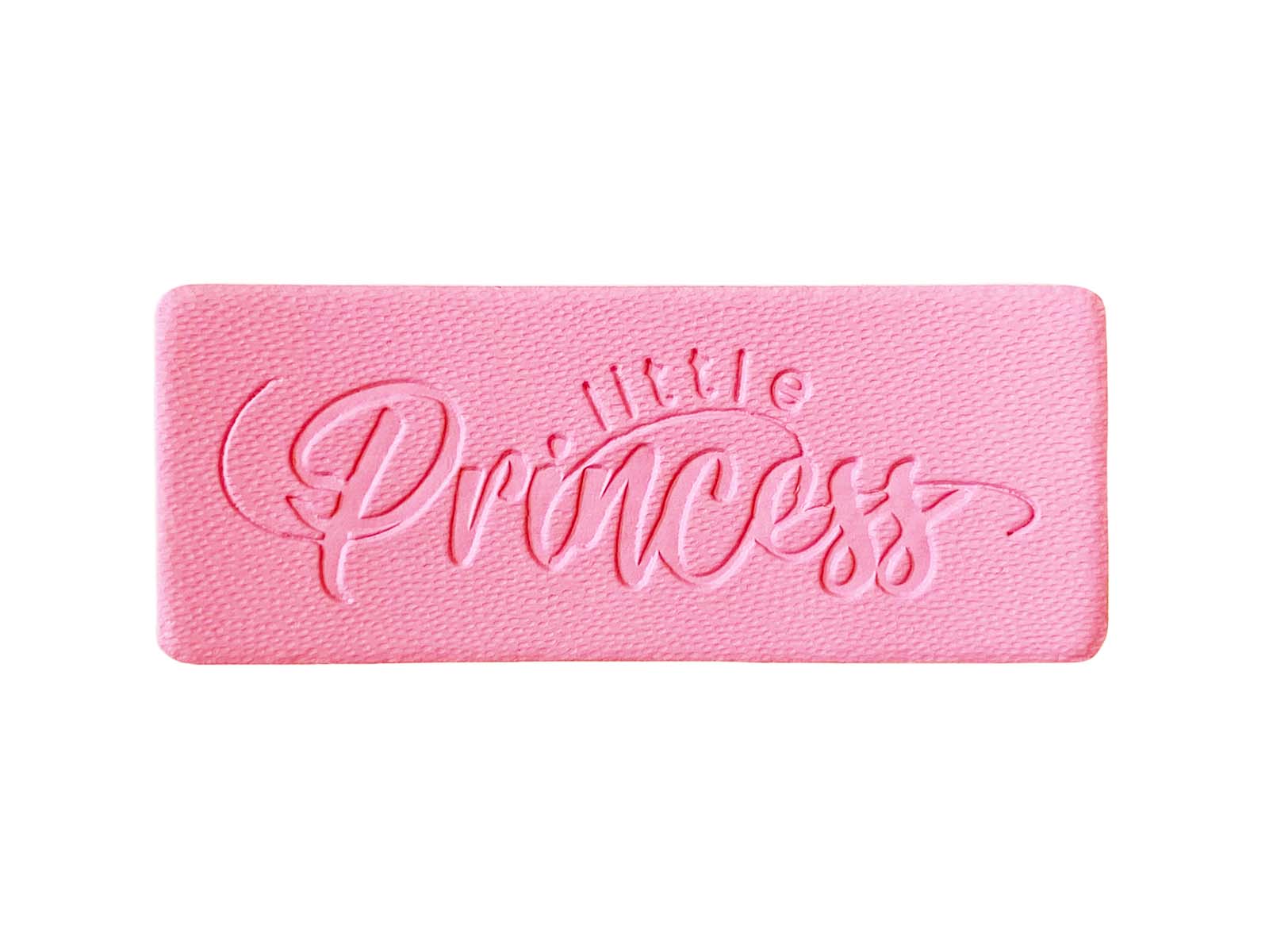 Label aus Kunstleder - "Little Princess" in rosa Label aus Kunstleder - "Little Princess" in rosa