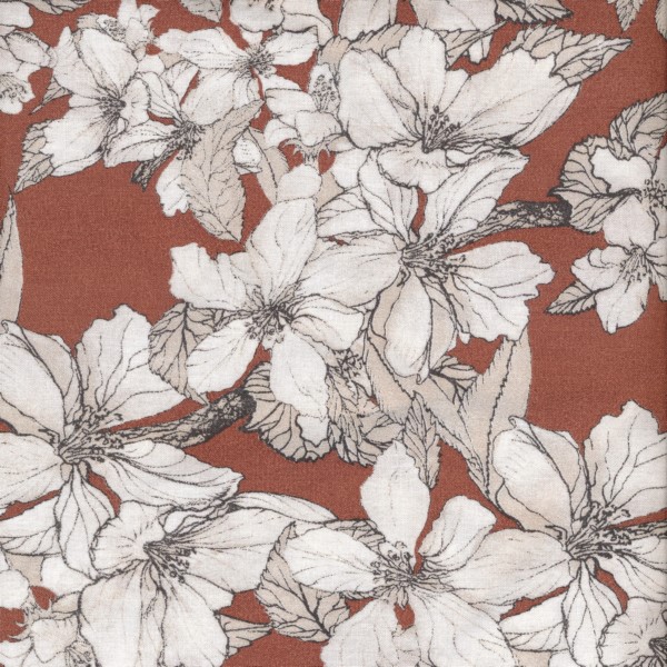 Wachstuch - Oilcloth Bloom It Burned | Au Maison Wachstuch - Oilcloth Bloom It Burned | Au Maison