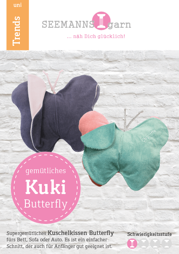eBook Kuki Butterfly Kissen - SEEMANNSgarn eBook Kuki Butterfly Kissen - SEEMANNSgarn
