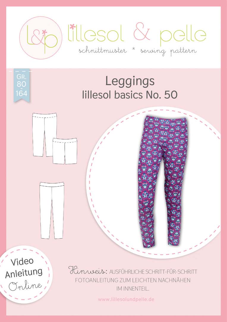lillesol & pelle Leggings Papierschnittmuster  lillesol & pelle Leggings Papierschnittmuster