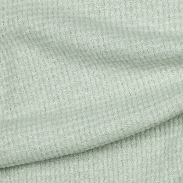 Waffelstrick "Hellgrau"