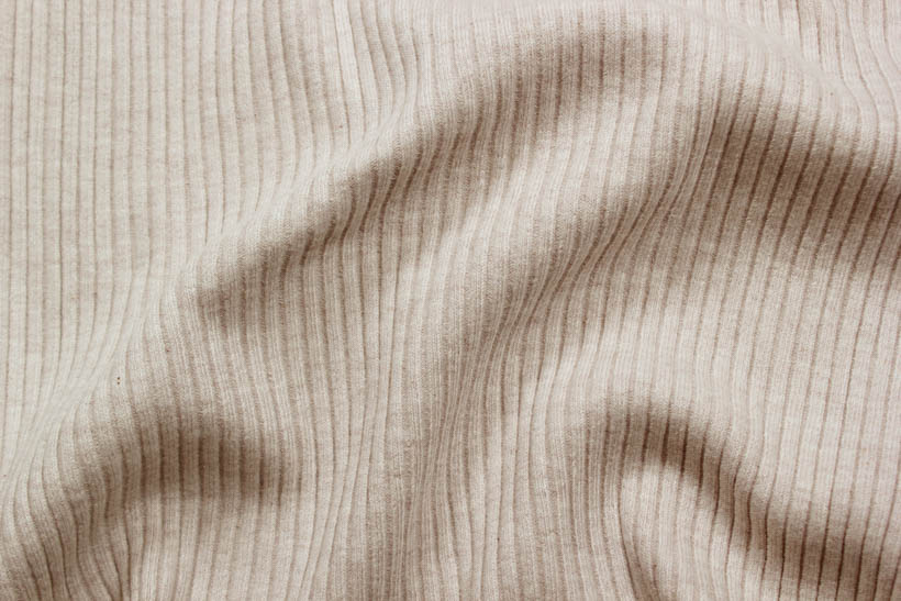 Rippenbündchen in taupe
