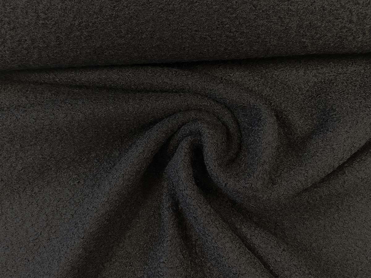 Boucléstoff - schwarz Boucléstoff - schwarz