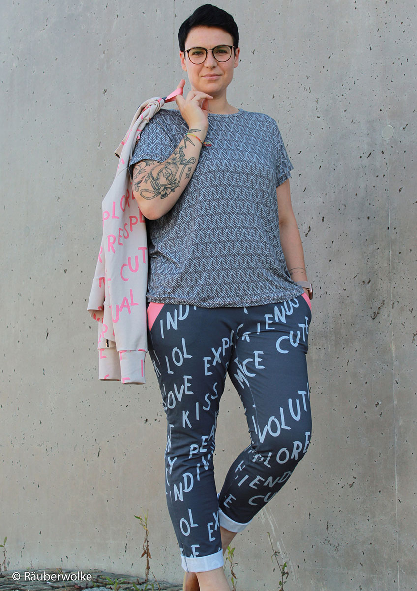 French Terry - Modal Sweat - Words needed in blau - Swafing French Terry - Modal Sweat - Words needed in blau - Swafing