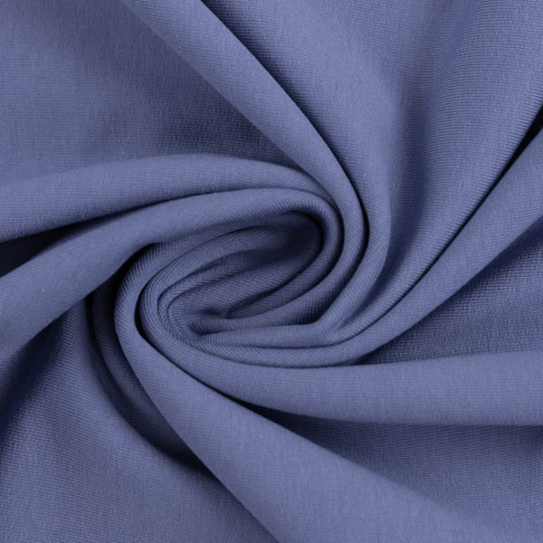 French Terry - Maike in rauchblau von Swafing Angerauter French Terry in rauchblau | Swafing