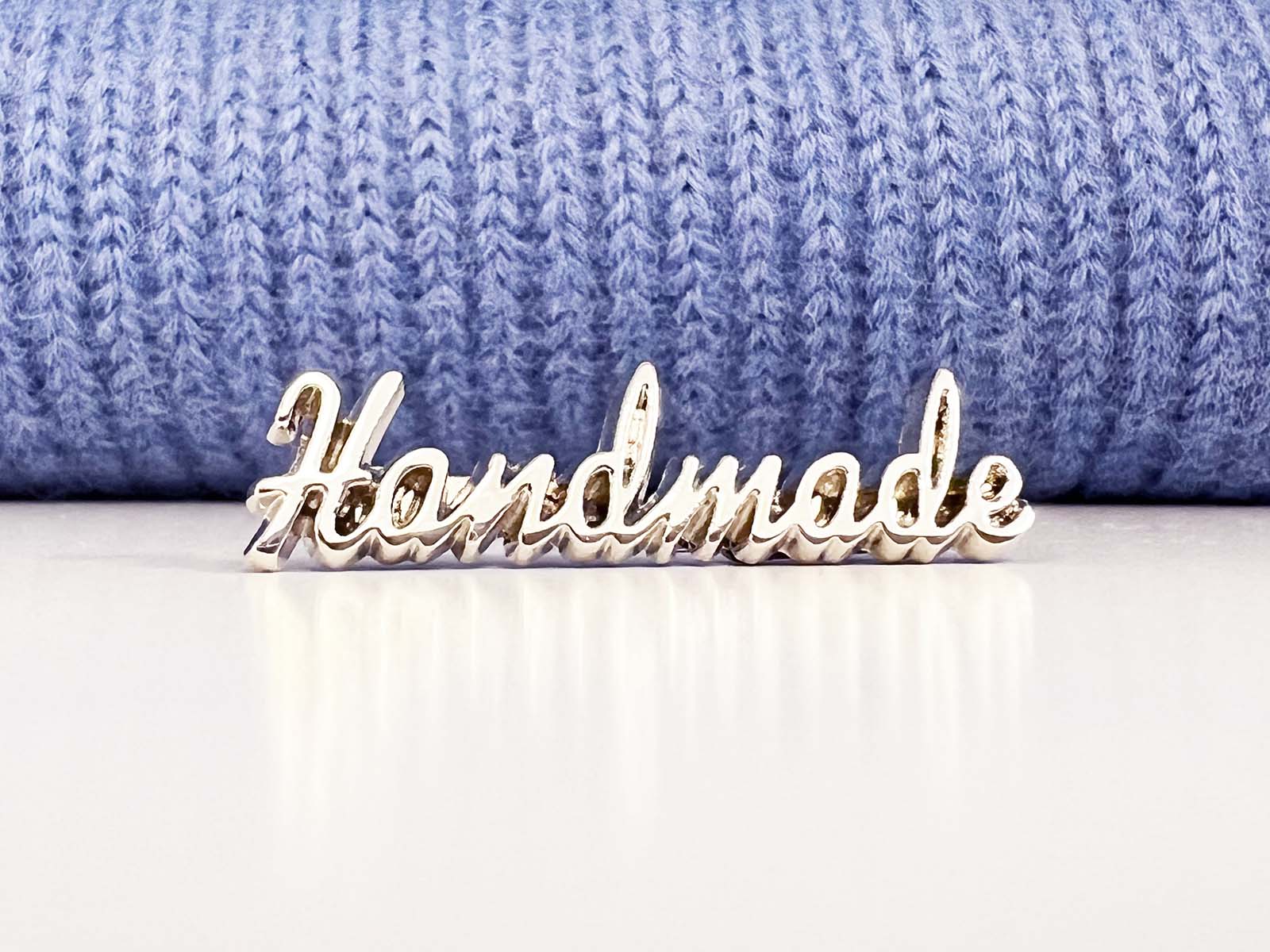 Label aus Metall in silber - Handmade Label aus Metall in silber - Handmade
