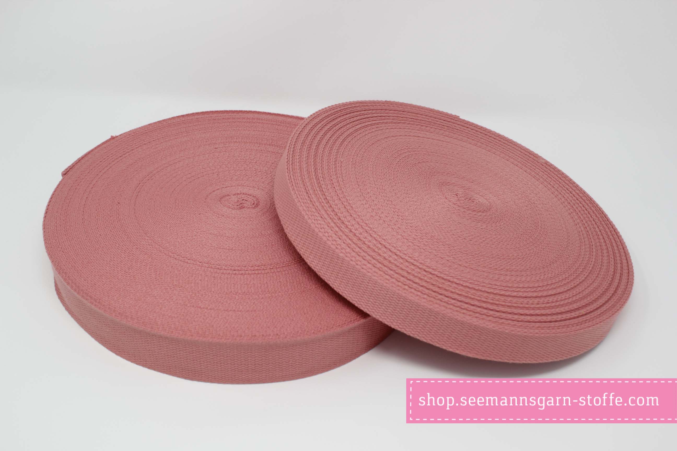 Baumwoll Gurtband rosé Baumwoll Gurtband rosé