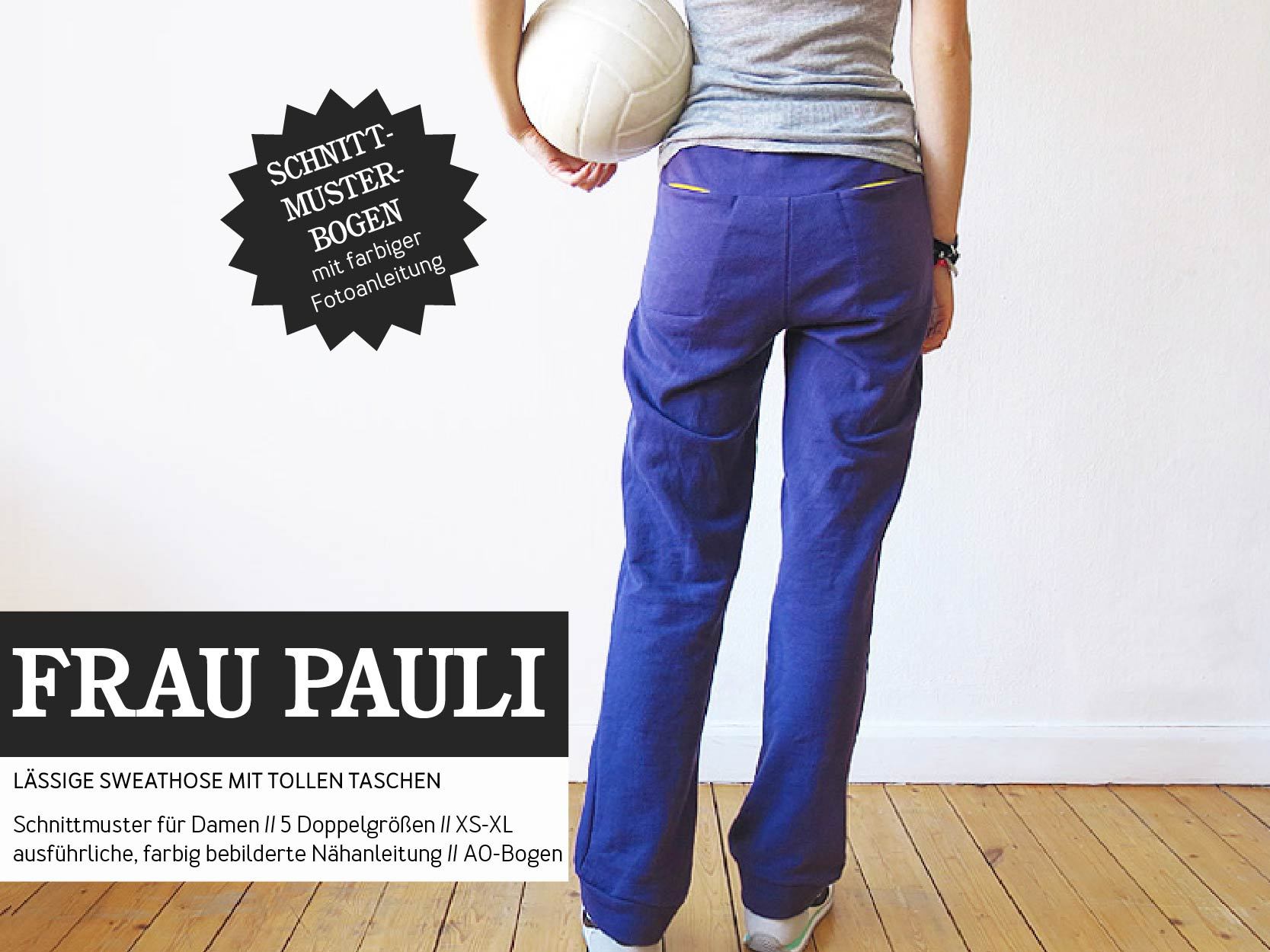 STUDIO SCHNITTREIF Frau Pauli Jogging Hose Papierschnittmuster STUDIO SCHNITTREIF Frau Pauli Jogging Hose Papierschnittmuster