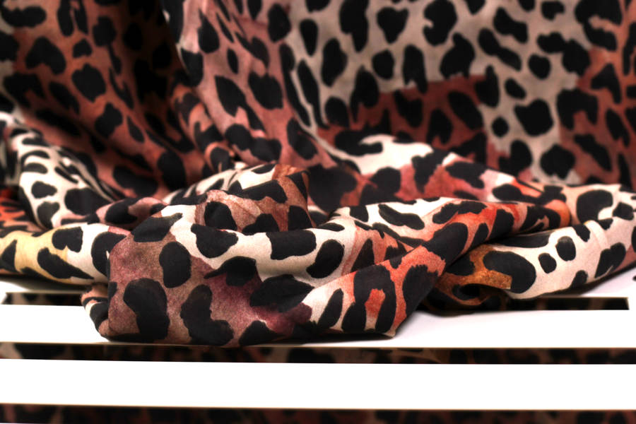 Tencel Webware - Animal print in braun Tencel Webware - Animal print in braun