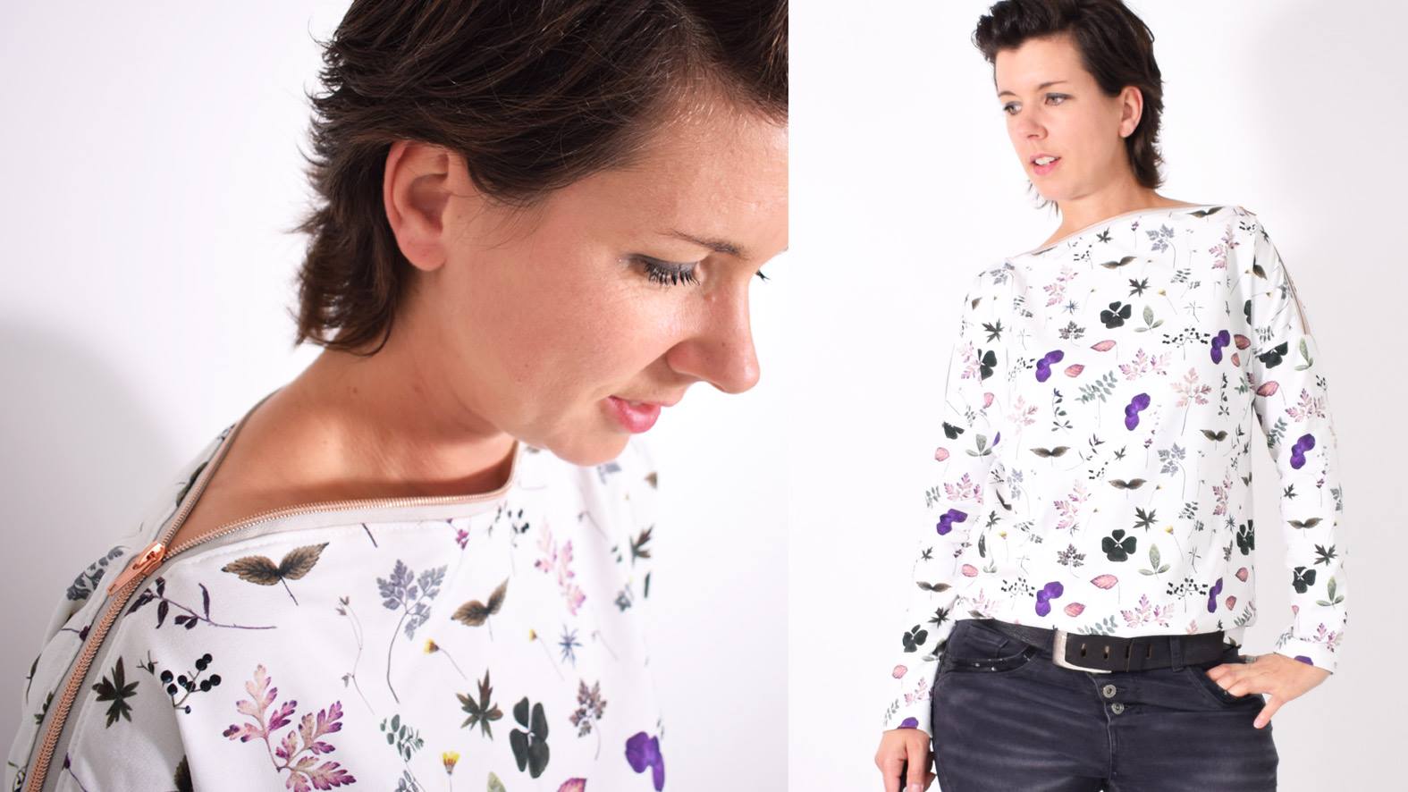 DIY AUFREISSER Pulli im Set | Stoff, Reißverschluss & wahlweise Papierschnittmuster von Leni Pepunkt DIY AUFREISSER Pulli im Set | Stoff, Reißverschluss & wahlweise Papierschnittmuster von Leni Pepunkt
