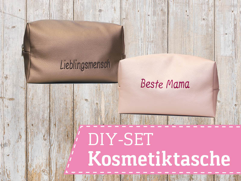Kosmetiktasche nähen - personalisierbares DIY-Set von SEEMANNSgarn Kosmetiktasche nähen - personalisierbares DIY-Set von SEEMANNSgarn