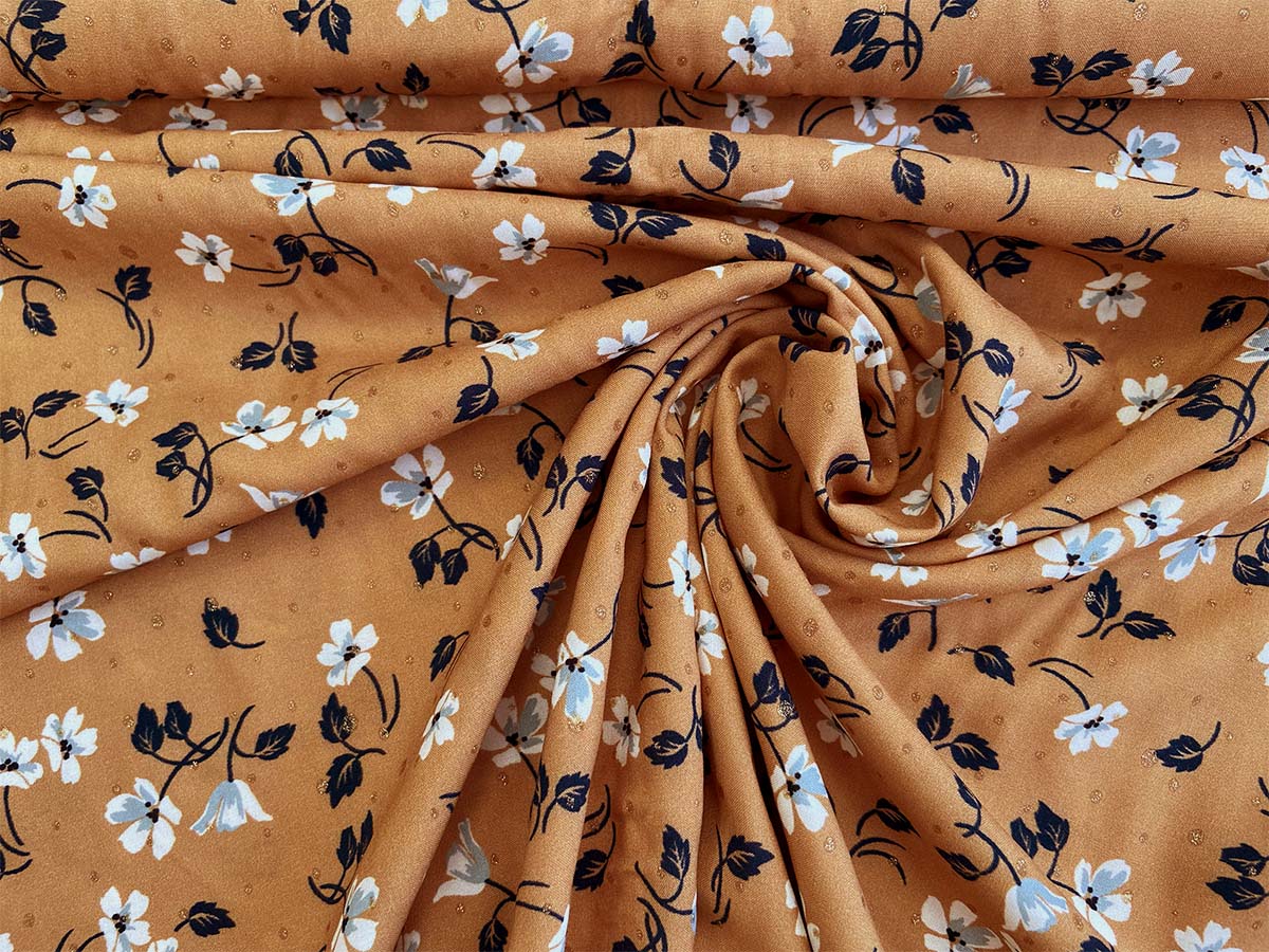 Viskose Webware "Skadi" in ockergelb | Hilco    Viskose Webware "Skadi" in ockergelb | Hilco