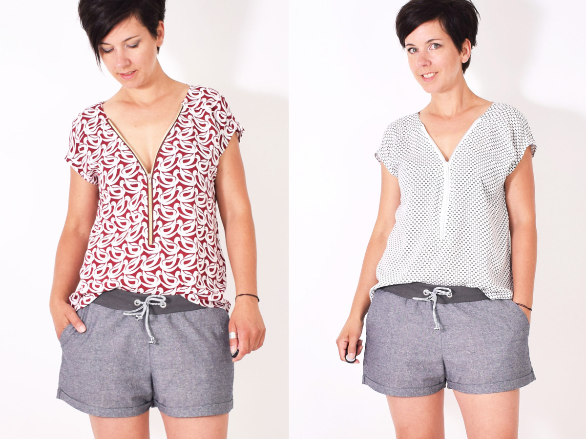 Zipper-Bluse - DIY-Set  Zipper-Bluse - DIY-Set