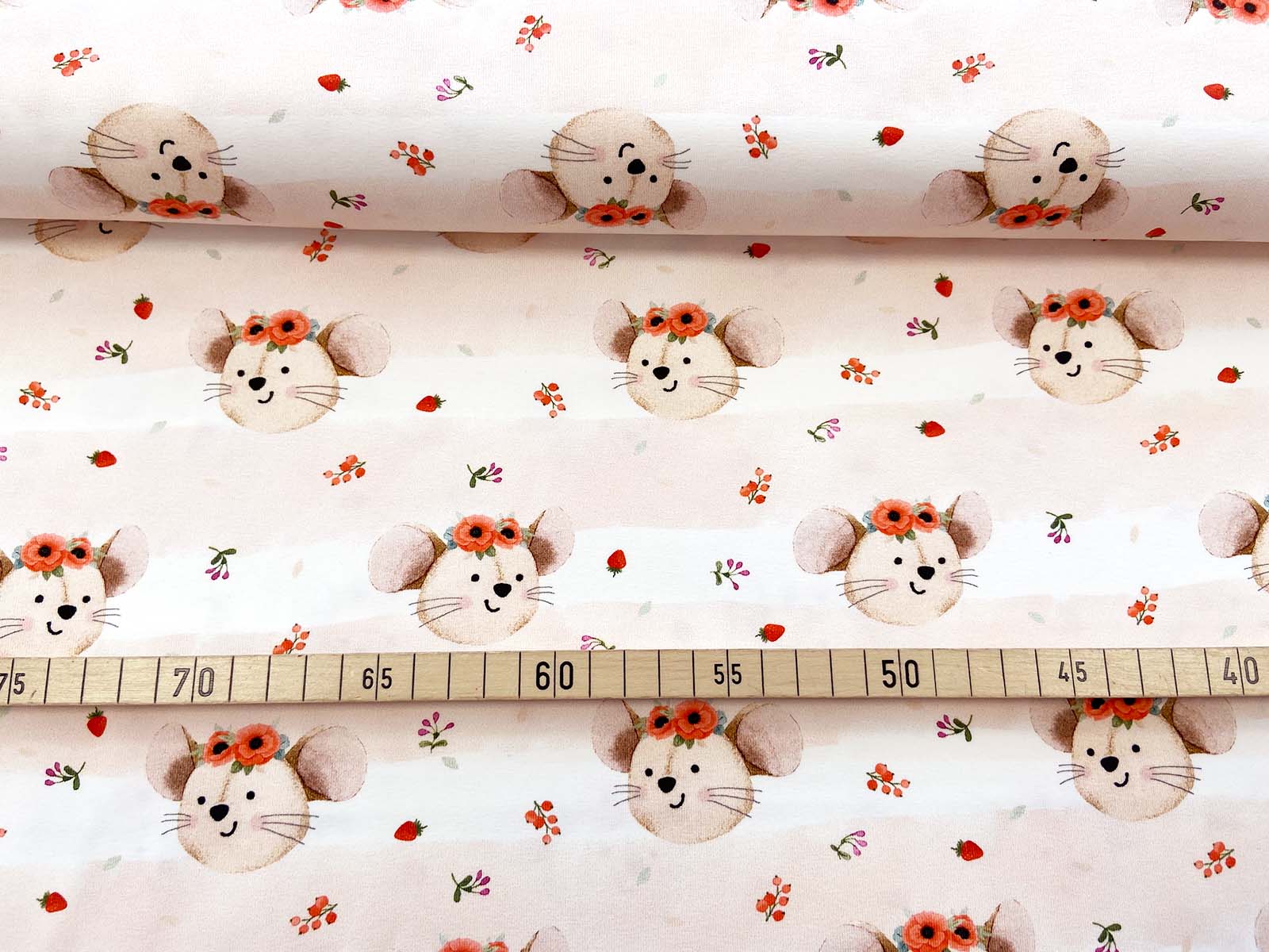 Baumwolljersey - Poppies Mouse - Hilco Baumwolljersey - Poppies Mouse - Hilco