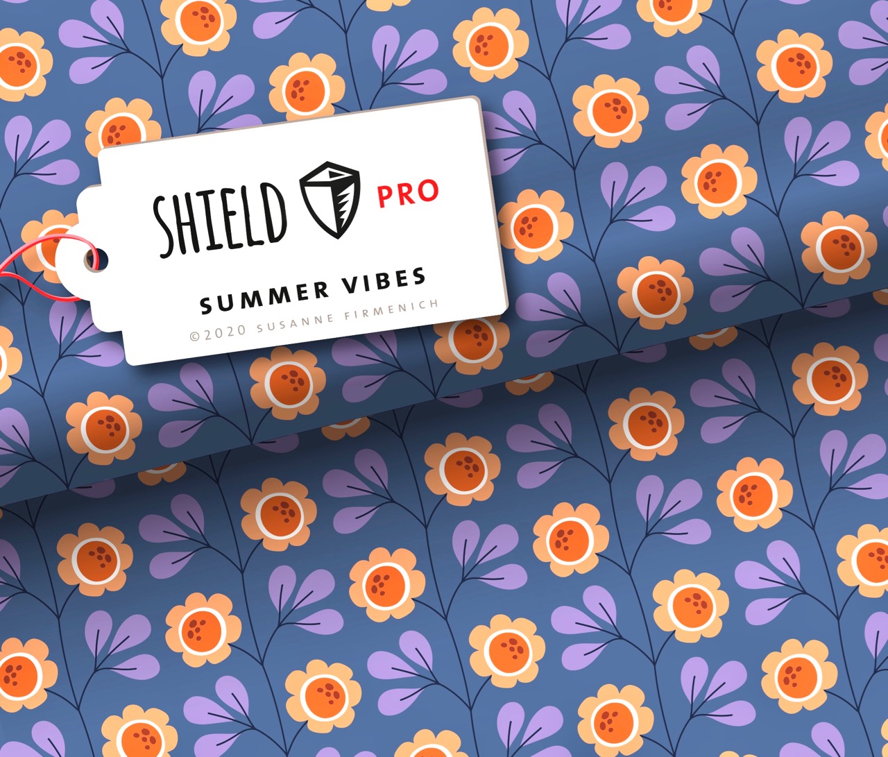 Jersey Shield Pro - Summer Vibes Blau | Hamburger Liebe & Albstoffe Jersey Shield Pro - Summer Vibes Blau | Hamburger Liebe & Albstoffe