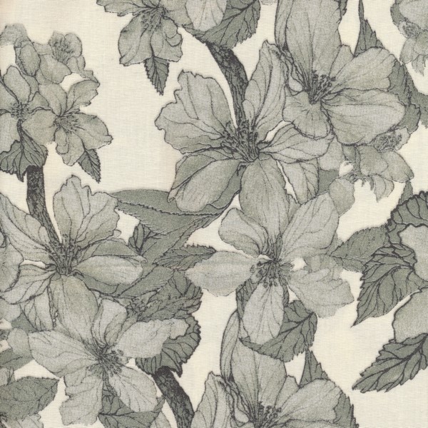 Wachstuch - Oilcloth Bloom It Olive Natur | Au Maison Wachstuch - Oilcloth Bloom It Olive Natur | Au Maison