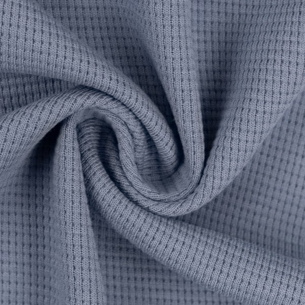 Waffeljersey - "Clarissa" in rauchblau von Swafing Waffeljersey - "Clarissa" in rauchblau von Swafing