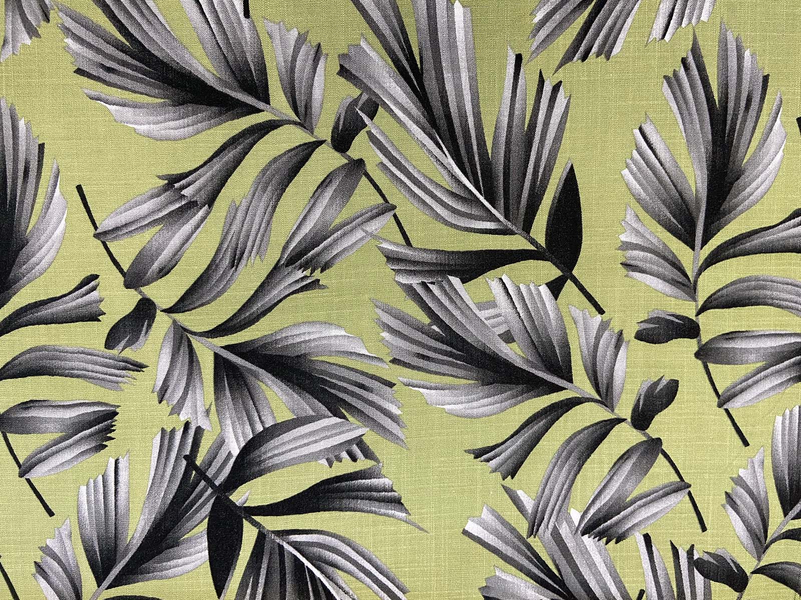 Viskose Webware - Palmenblätter - hellgrün Viskose Webware - Palmenblätter - hellgrün