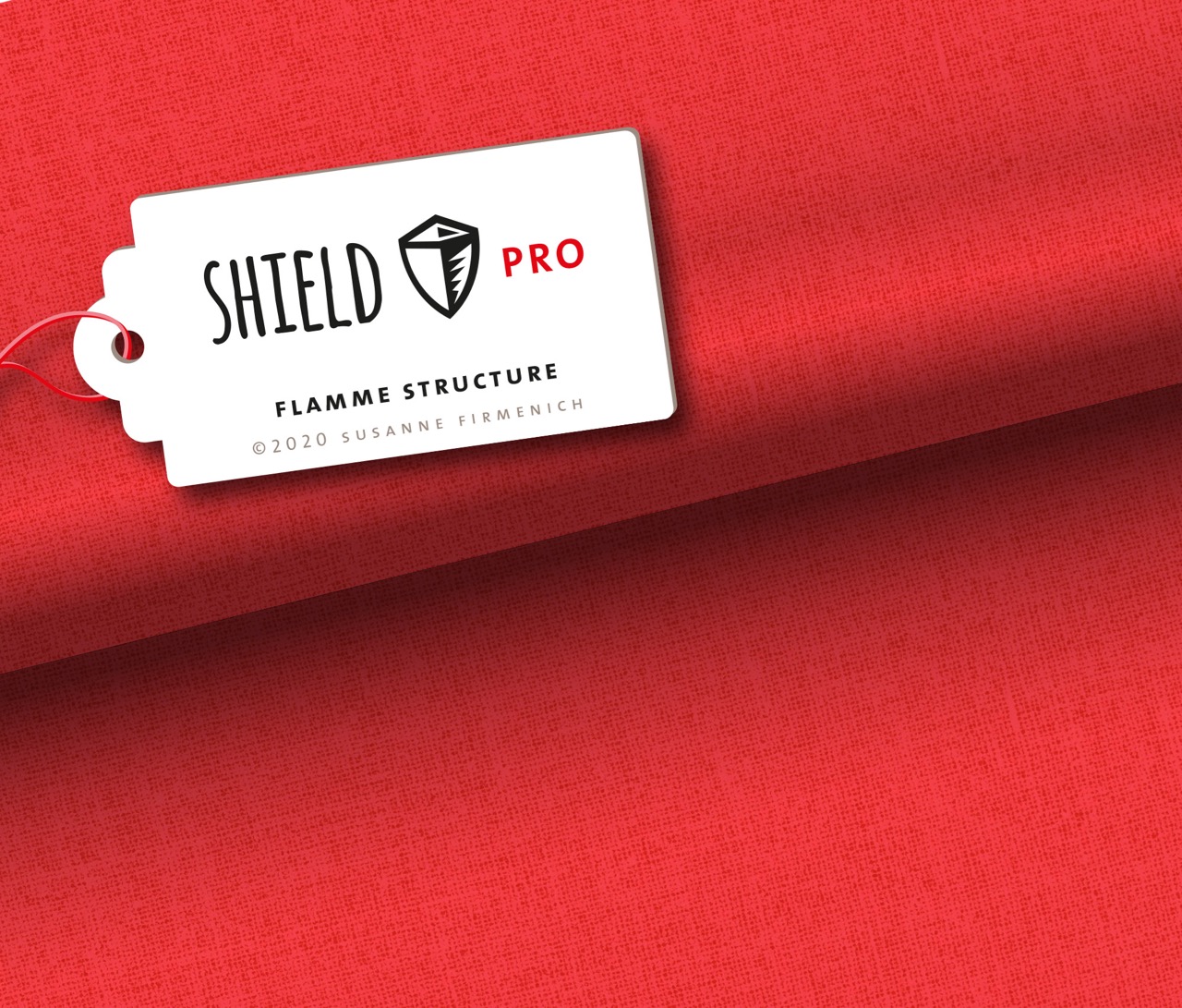Jersey Shield Pro - Uni Structure in flamme | Hamburger Liebe & Albstoffe  Jersey Shield Pro - Uni Structure in flamme | Hamburger Liebe & Albstoffe