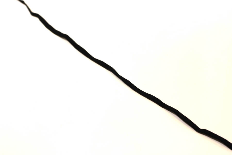 Gummiband, Flachgummi 5 mm in schwarz