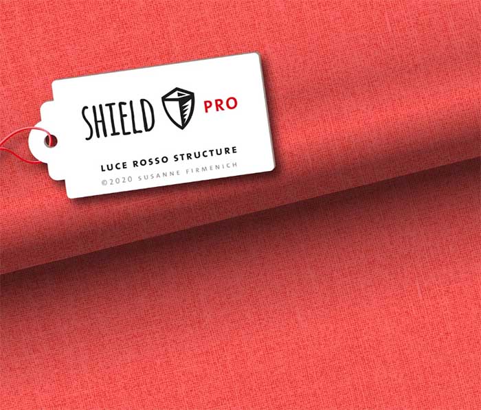 Shield Pro Jersey Uni Structure in luce rosso rot von Hamburger Liebe und Albstoffe Shield Pro Jersey Uni Structure in luce rosso rot von Hamburger Liebe und Albstoffe