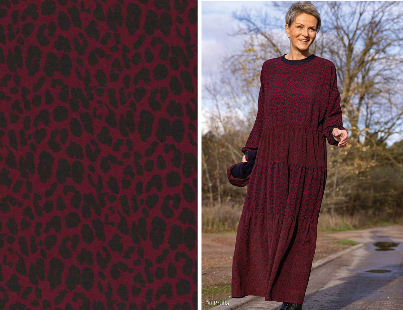 Viskose Webware - "Pauline" Leo rot | Swafing Viskose Webware - "Pauline" Leo rot | Swafing