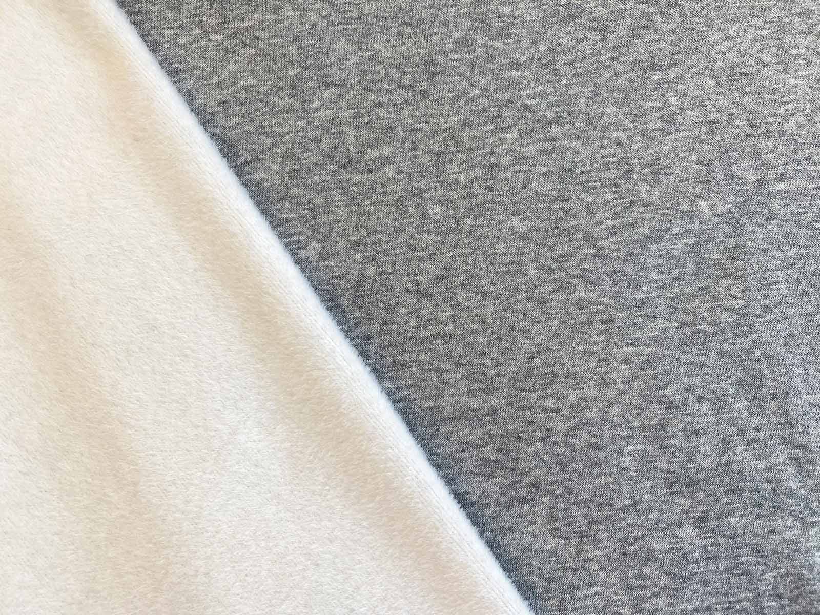 Alpenfleece - grau meliert Alpenfleece - grau meliert